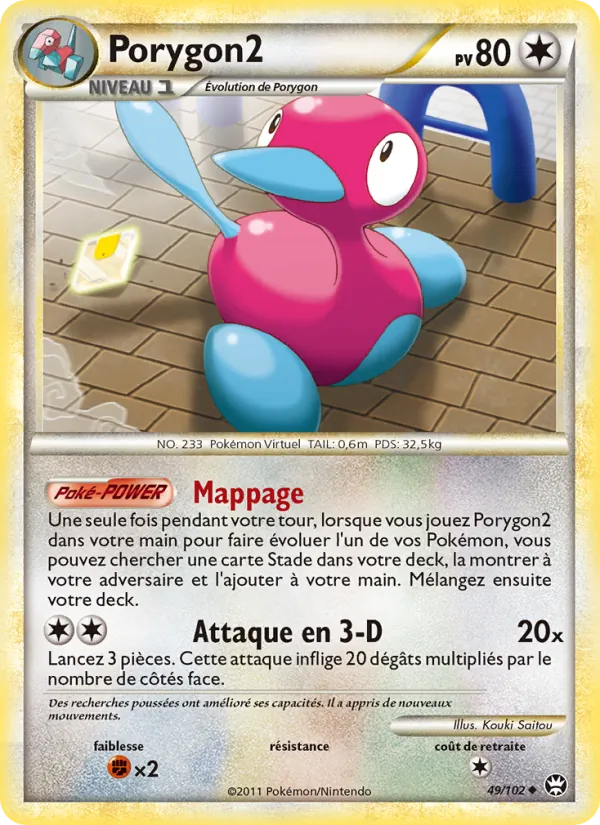 Carte Pokémon Porygon2 49/102 de l'extension Triomphant