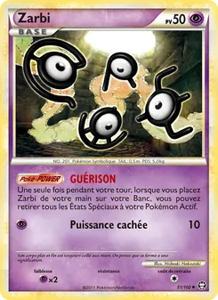 Carte Pokémon Zarbi 51