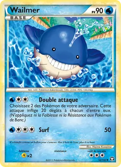 Carte Pokémon Wailmer 52