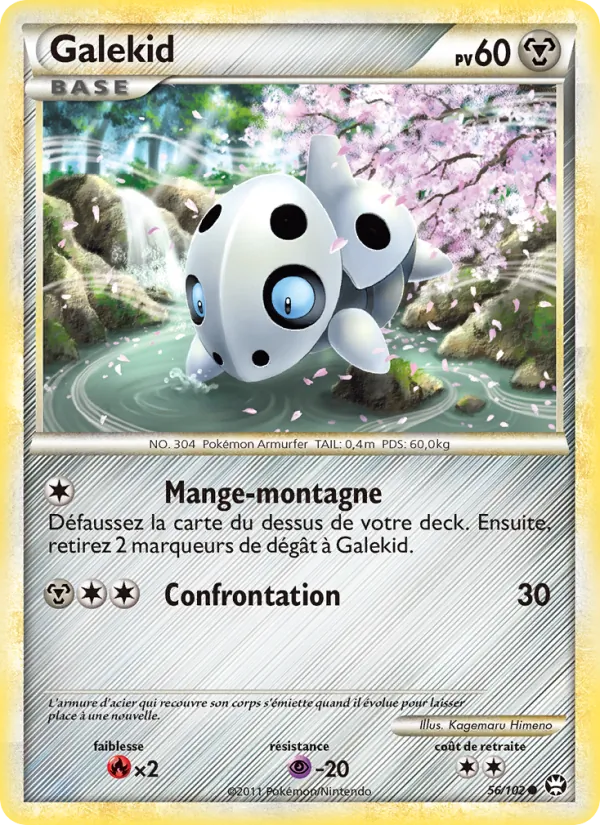 Carte Pokémon Galekid 56/102 de l'extension Triomphant