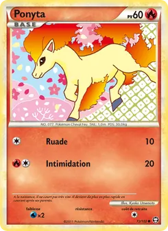 Carte Pokémon Ponyta 72