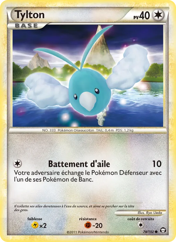 Carte Pokémon Tylton 78/102 de l'extension Triomphant