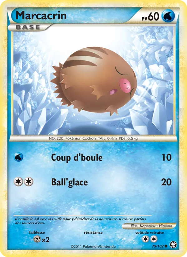 Carte Pokémon Marcacrin 79/102 de l'extension Triomphant