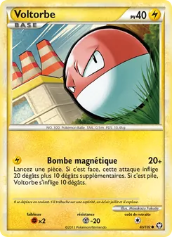Carte Pokémon Voltorbe 83