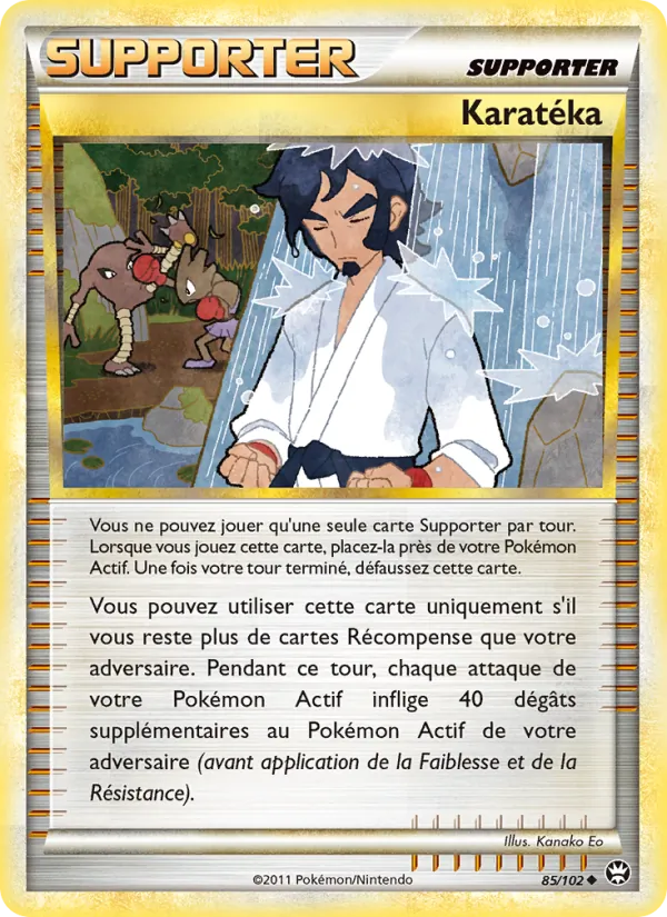Carte Pokémon Karatéka 85/102 de l'extension Triomphant