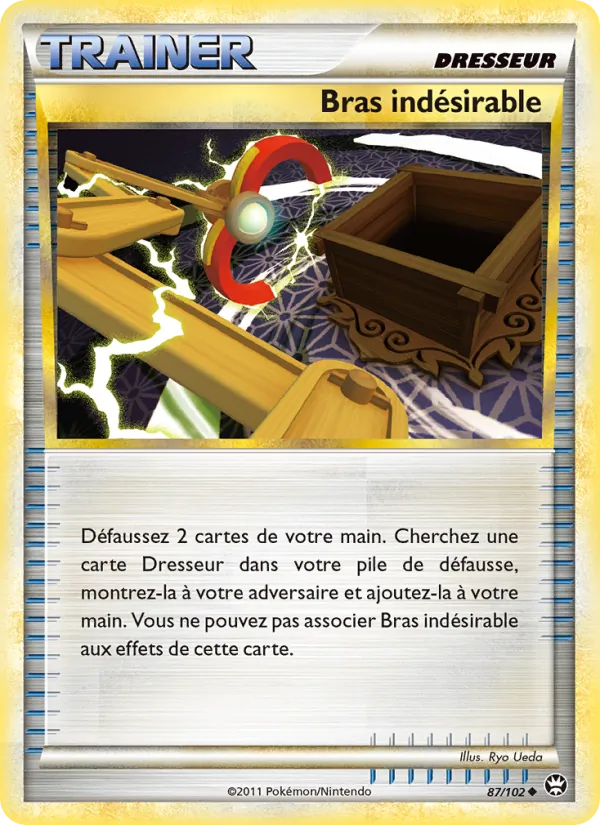 Carte Pokémon Bras indésirable 87/102 de l'extension Triomphant