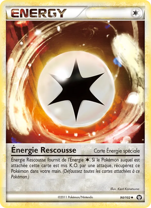 Carte Pokémon Énergie Rescousse 90/102 de l'extension Triomphant