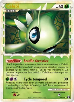 Carte Pokémon Celebi 92