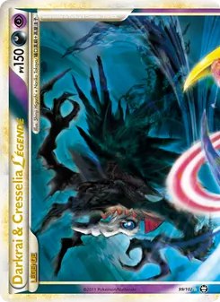 Carte Pokémon Darkrai & Cresselia LÉGENDE 99