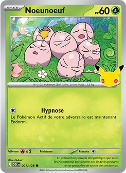 Carte Pokémon Noeunoeuf 001 — 30ᵉ Anniversaire