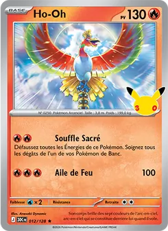 Carte Pokémon Ho-Oh 012 — 30ᵉ Anniversaire