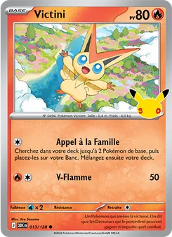 Carte Pokémon Victini 013 — 30ᵉ Anniversaire