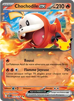 Carte Pokémon Chochodile-ex 015 — 30ᵉ Anniversaire