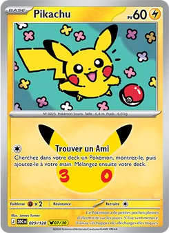 Carte Pokémon Pikachu 029 — 30ᵉ Anniversaire