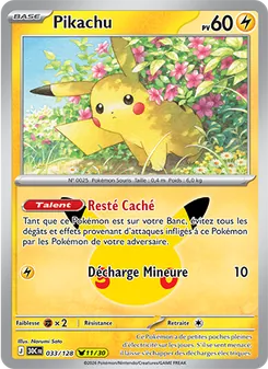 Carte Pokémon Pikachu 033 — 30ᵉ Anniversaire