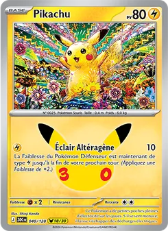 Carte Pokémon Pikachu 040 — 30ᵉ Anniversaire