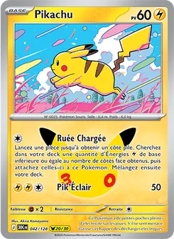 Carte Pokémon Pikachu 042 — 30ᵉ Anniversaire