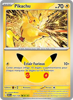 Carte Pokémon Pikachu 052 — 30ᵉ Anniversaire