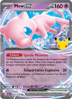 Carte Pokémon Mew-ex 066 — 30ᵉ Anniversaire