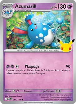 Carte Pokémon Azumarill 068 — 30ᵉ Anniversaire