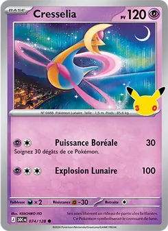 Carte Pokémon Cresselia 074 — 30ᵉ Anniversaire
