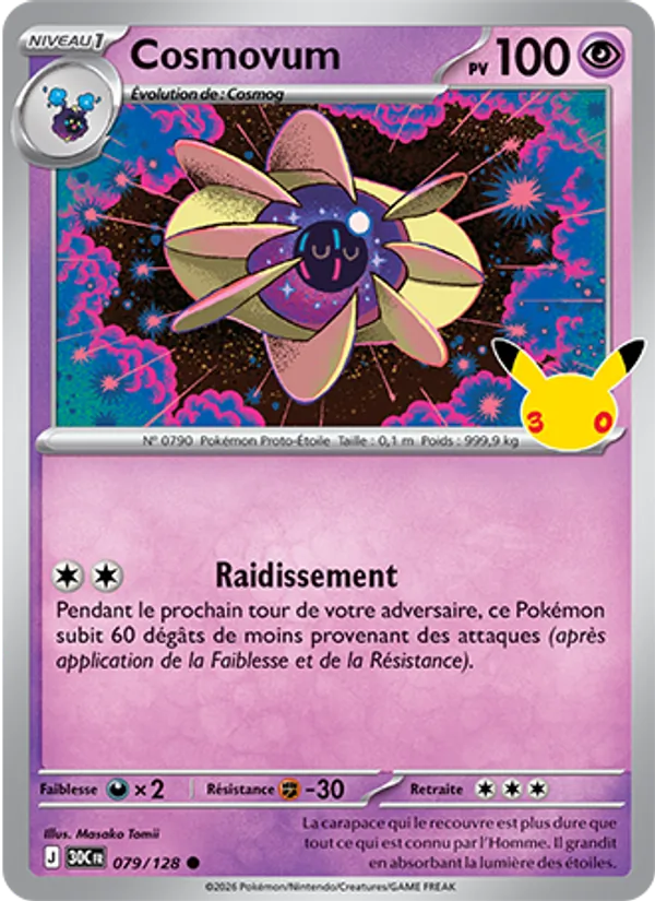 Carte Pokémon Cosmovum 079/128 de l'extension 30ᵉ Anniversaire