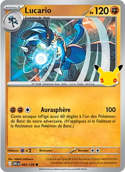 Carte Pokémon Lucario 083 — 30ᵉ Anniversaire