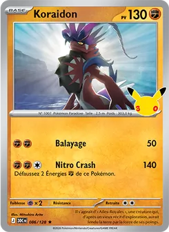 Carte Pokémon Koraidon 086 — 30ᵉ Anniversaire
