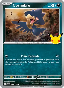 Carte Pokémon Cornèbre 093 — 30ᵉ Anniversaire