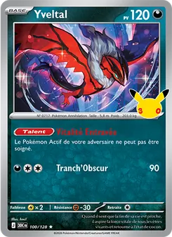 Carte Pokémon Yveltal 100 — 30ᵉ Anniversaire