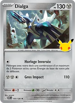 Carte Pokémon Dialga 103 — 30ᵉ Anniversaire