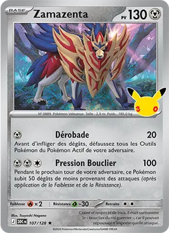 Carte Pokémon Zamazenta 107 — 30ᵉ Anniversaire