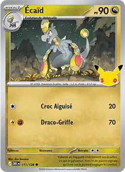 Carte Pokémon Écaïd 111 — 30ᵉ Anniversaire