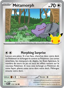 Carte Pokémon Métamorph 115 — 30ᵉ Anniversaire