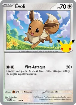 Carte Pokémon Évoli 117 — 30ᵉ Anniversaire