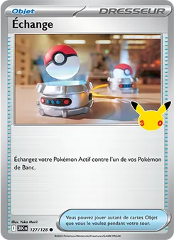 Carte Pokémon Échange 127 — 30ᵉ Anniversaire