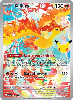 Carte Pokémon Sulfura 130 — 30ᵉ Anniversaire