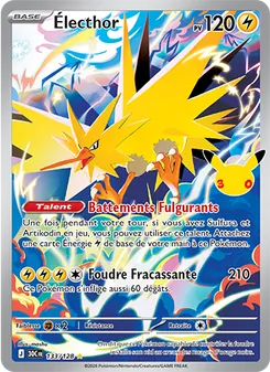 Carte Pokémon Électhor 133 — 30ᵉ Anniversaire