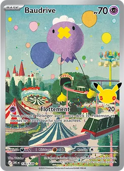 Carte Pokémon Baudrive 136 — 30ᵉ Anniversaire