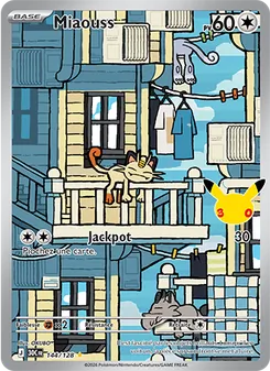 Carte Pokémon Miaouss 144 — 30ᵉ Anniversaire