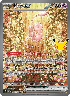 Carte Pokémon Mew-ex 152 — 30ᵉ Anniversaire