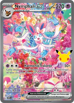 Carte Pokémon Nymphali-ex 153 — 30ᵉ Anniversaire