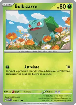 Carte Pokémon Bulbizarre 001 — Méga-Évolution