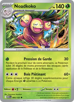 Carte Pokémon Noadkoko 005