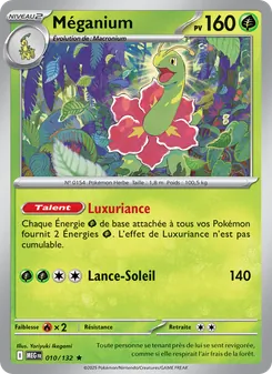Carte Pokémon Méganium 010
