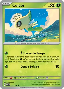 Carte Pokémon Celebi 012