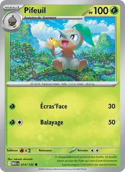 Carte Pokémon Pifeuil 014