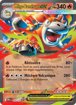 Carte Pokémon Méga-Camérupt-ex 022