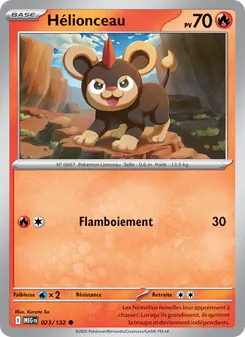 Carte Pokémon Hélionceau 023
