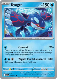 Carte Pokémon Kyogre 034